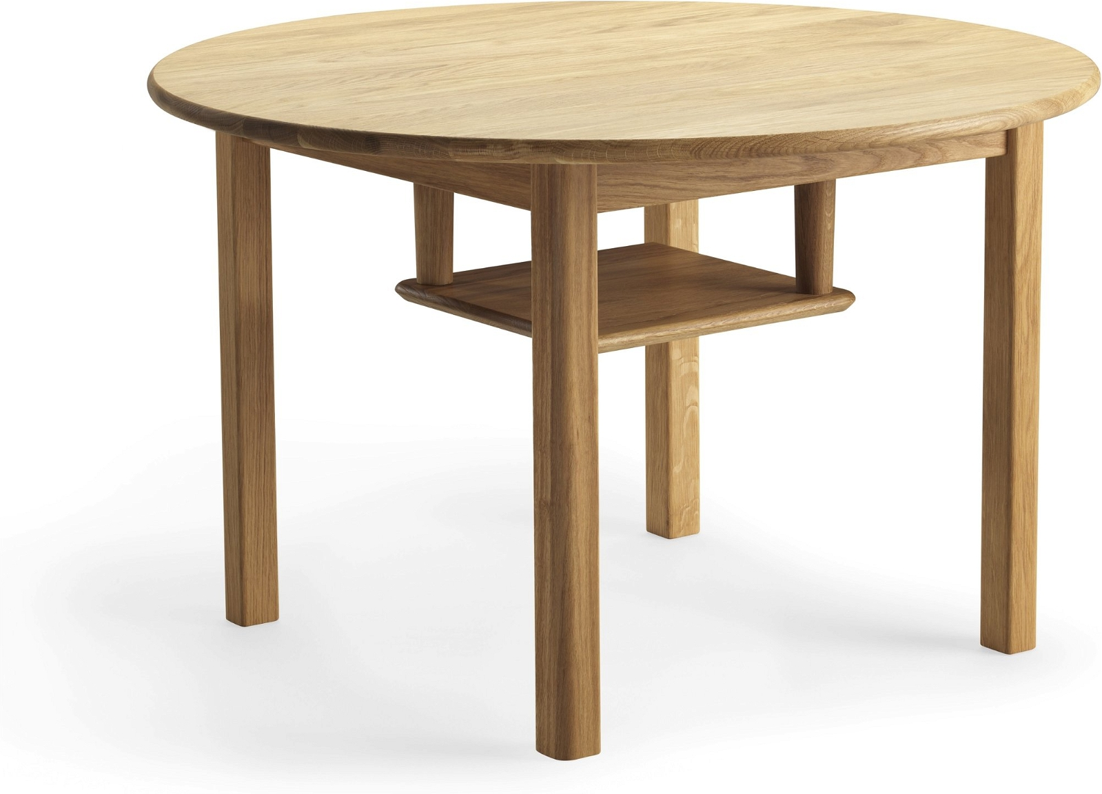 Sofabord Myra i olieret egetræ – Ø80 cm, H57 cm