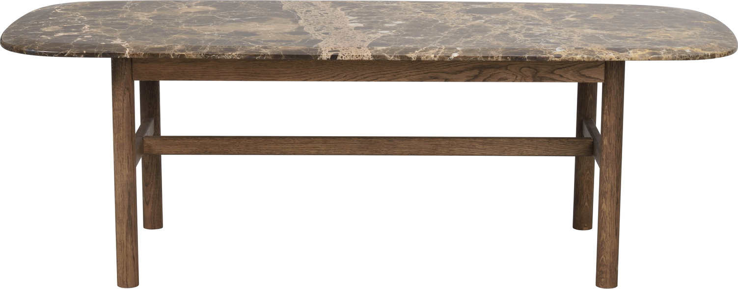 Sofabord Kaffebord Rowico Hammond Emperador-marmor Olieret Egetræ 135ã 62ã 45 Cm Fsc 100