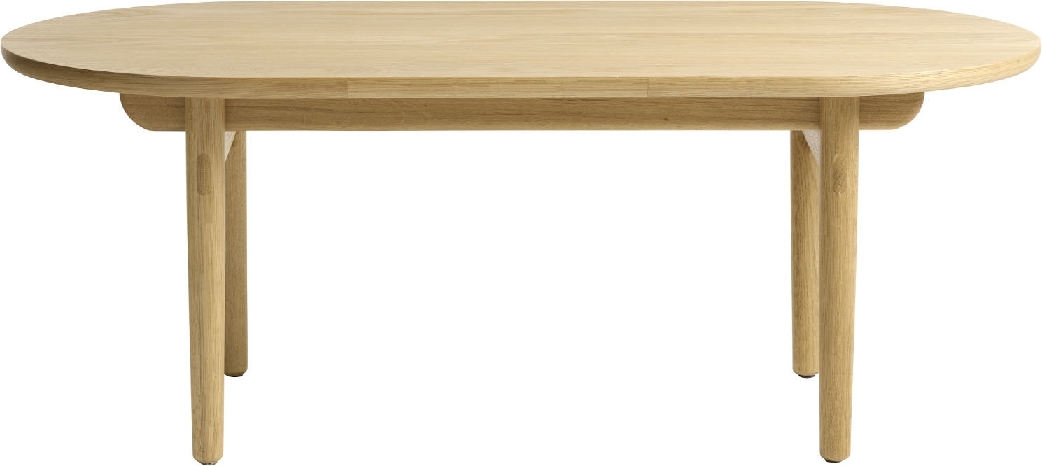 Sofabord Loungebord Nordique Design Carno   Natur Egetræ  Oval 130x70x45 Cm