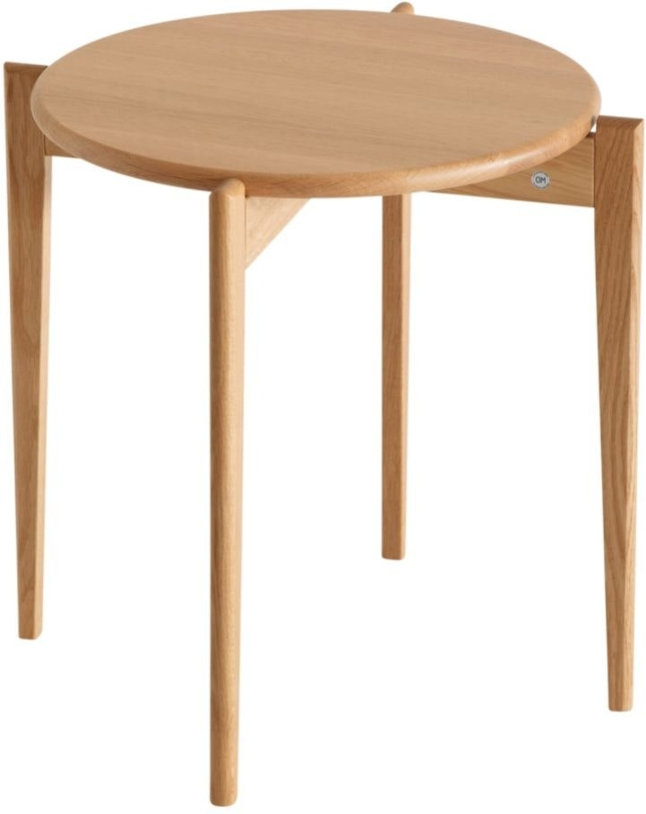 Elegant Sofabord Tilia Ø51 cm i Olieret Egetræ