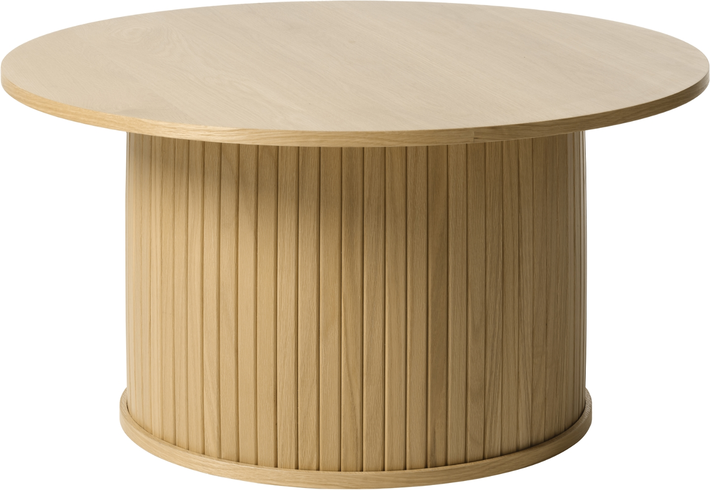 Sofabord Nordique Design Nola Natur Mdf Egetræsfinér 90ã 90 Cm