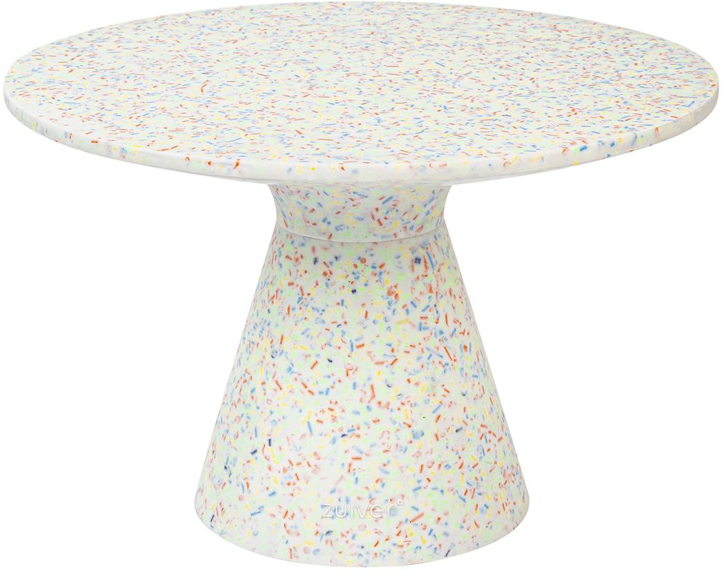Sofabord Zuiver Victoria i Multifarvet Terrazzo - Ø50 cm