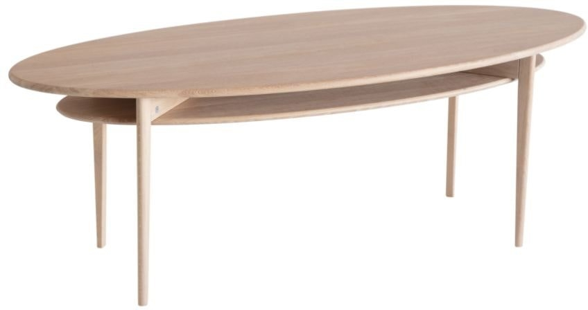 Elegant Ovalt Sofabord i Egetræ fra Oscarssons