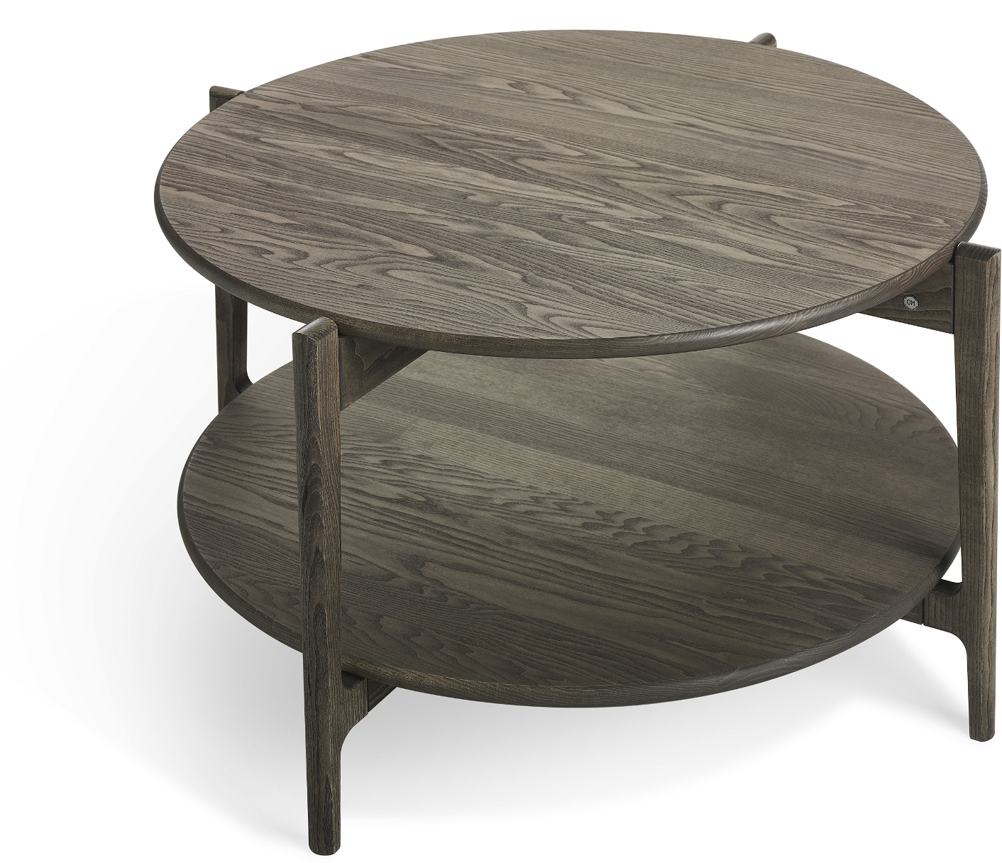 Rundt Sofabord Leia i Brunolieret Massiv Ask - 88 cm
