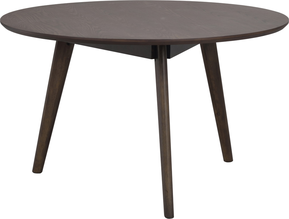 Sofabord Rowico Yumi Skandinavisk Design ø90 H54 Cm Massiv Eg Og Mdf Med Egetræsfinér Brun Lakeret