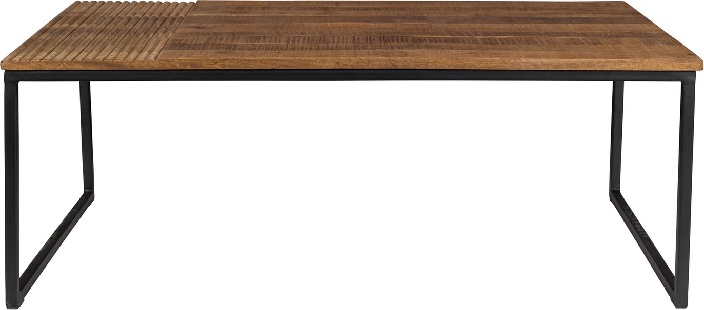 Sofabord Dutchbone Randi i Mangotræ og Sort Stål 110x60 cm
