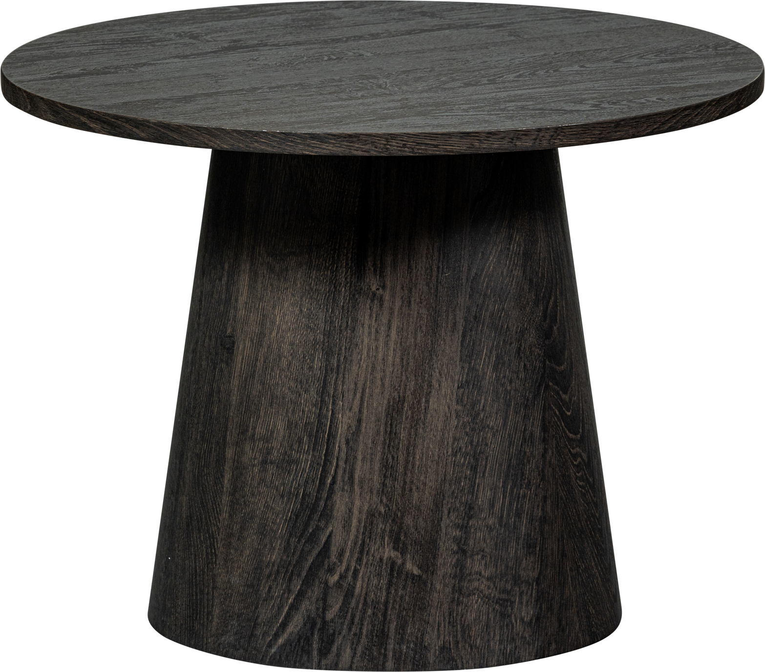 Sofabord Woood Collection Vito ø80 Cm Mørkebrun Træ Rundt Stuebord