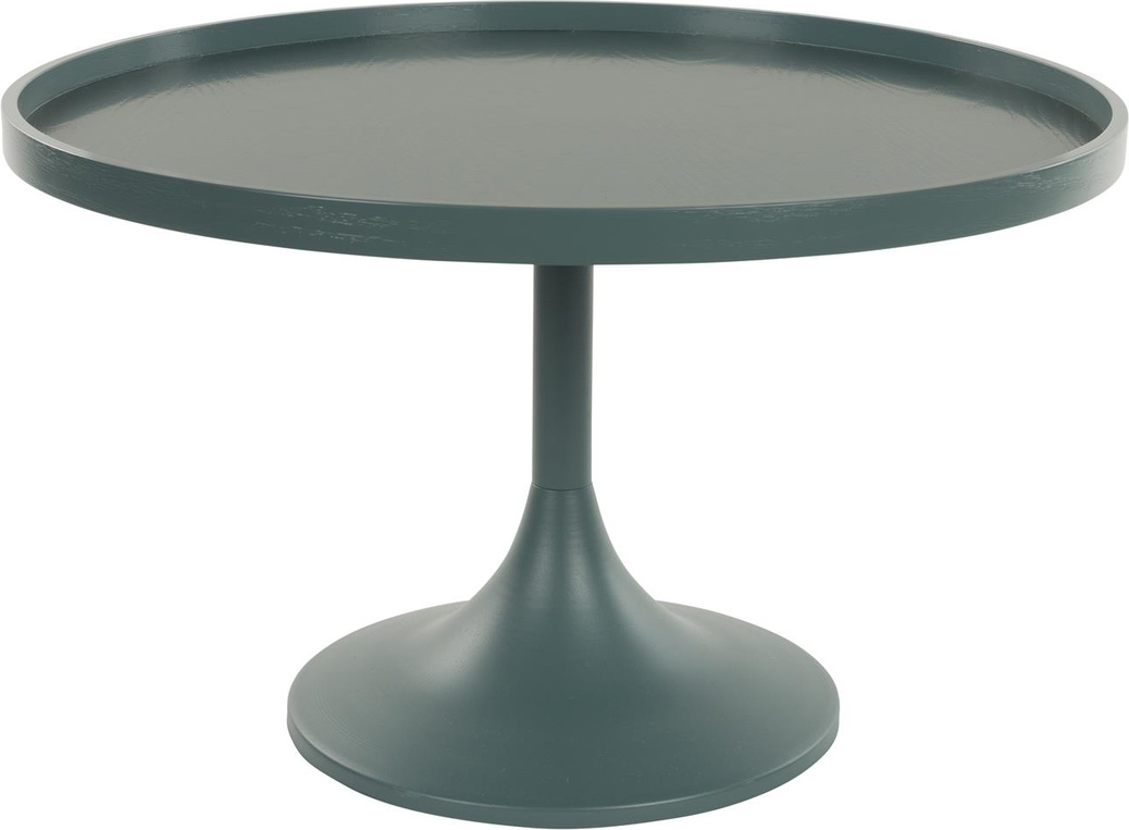 Sofabord Zuiver Jason Rundt Kaffebord Blygrå Stål Og Mdf ø69 H42 Cm