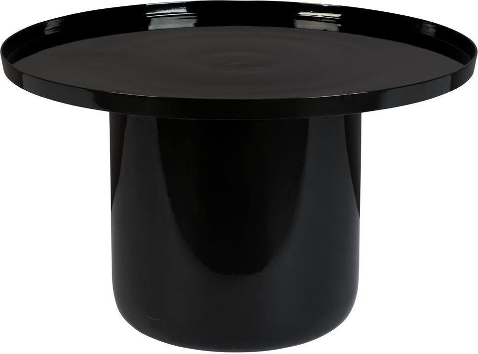 Elegant Rundt Sofabord i Emaljeret Aluminium - 67 cm
