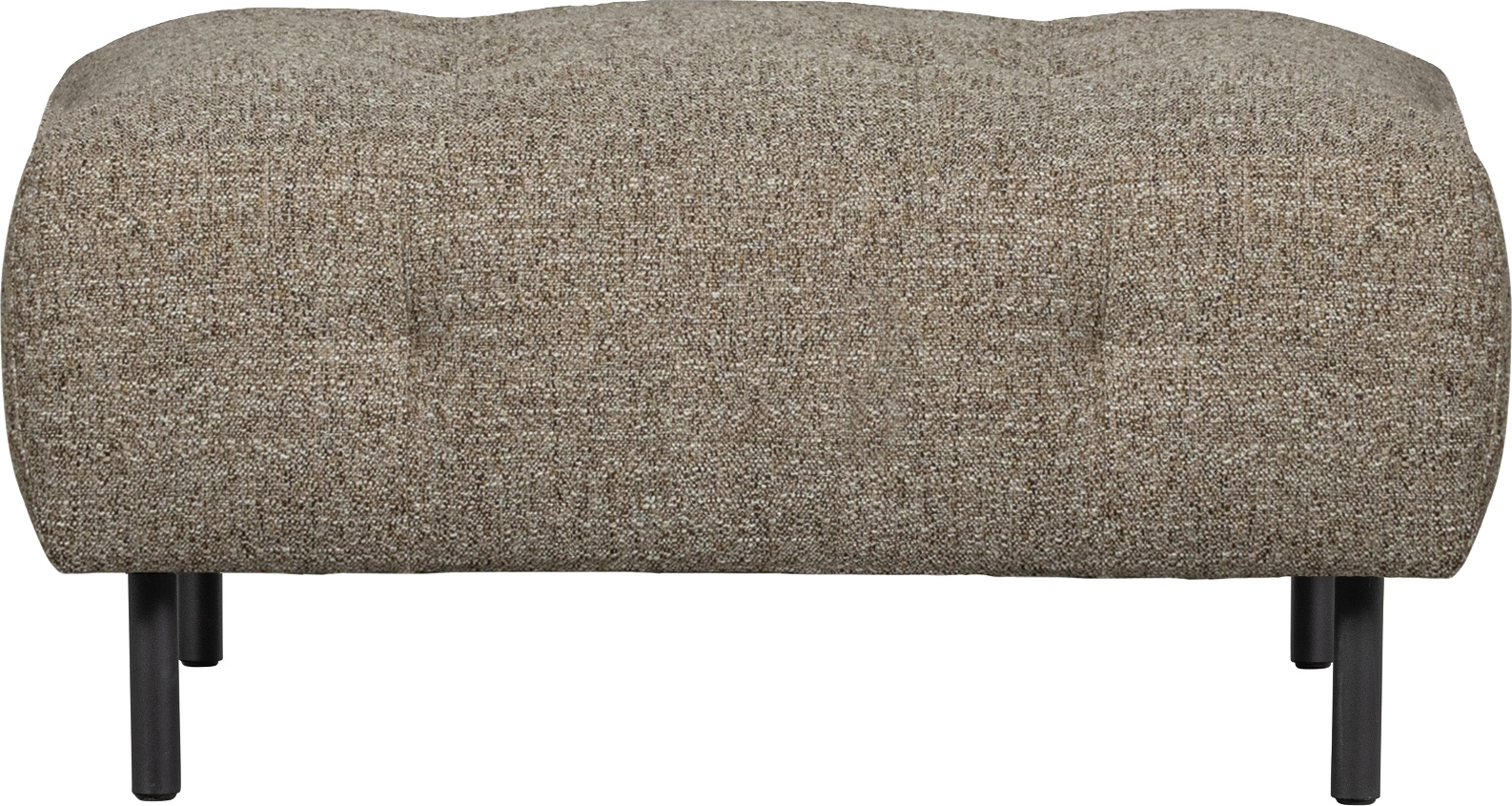 Sofapuf Woood Lloyd 90x90 Cm - Brun Groft Vævet Polyester