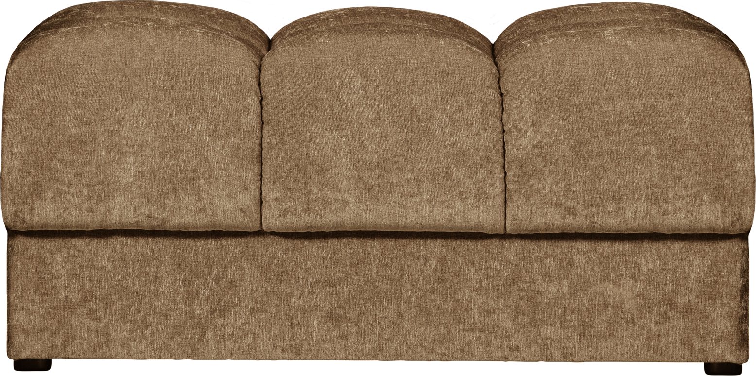 Sofapuf Woood Second Date Sand Polyester 82x61x42 Cm Robust Komfortabel Modulpuf