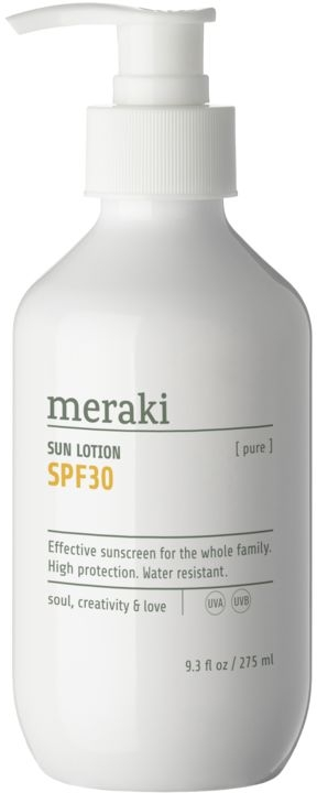 Solcreme Meraki Pure Spf 30  Parfumefri  Svanemærket Vegan Solbeskyttelse