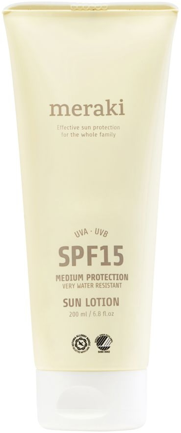 Solcreme Meraki Spf 15 Solbeskyttelse 200 Ml Elfenben   Asthma Allergy Nordic   Nordic Swan Ecolabel