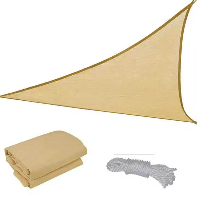 Solsejl Trekantet  Beige       Meter