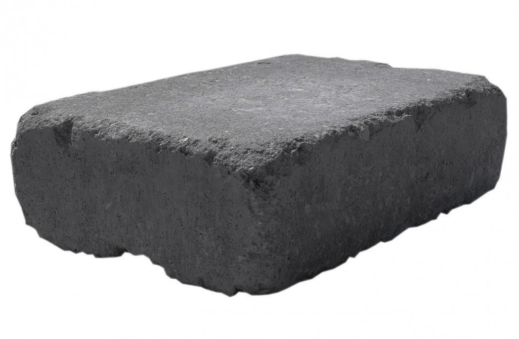 Sort   Koksgrå Slotsbrosten   Slået Kant 14x21x6