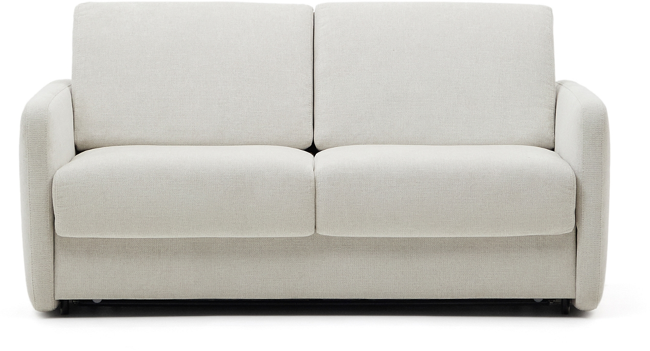 Sovesofa Kave Home Nuala - 2-personers Grå Chenille med Madras