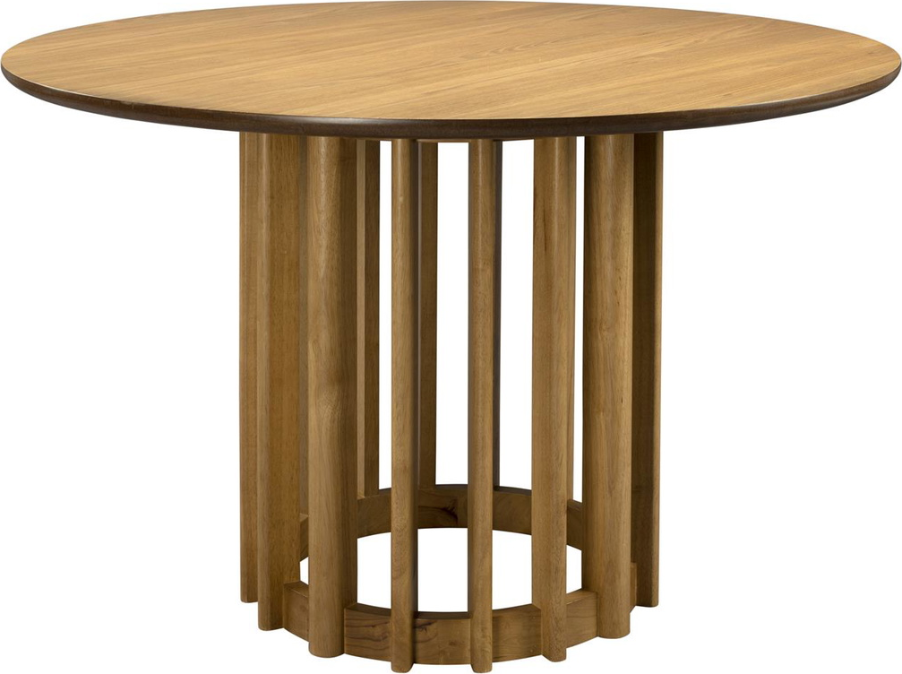 Rundt spisebord i naturtræ fra Dutchbone Barlet - 120 cm
