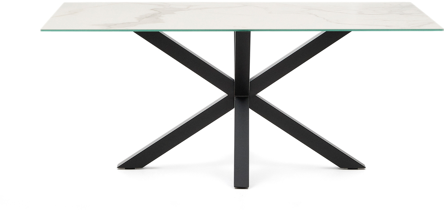 Elegant Arya Spisebord i Hvid Keramik fra Kave Home