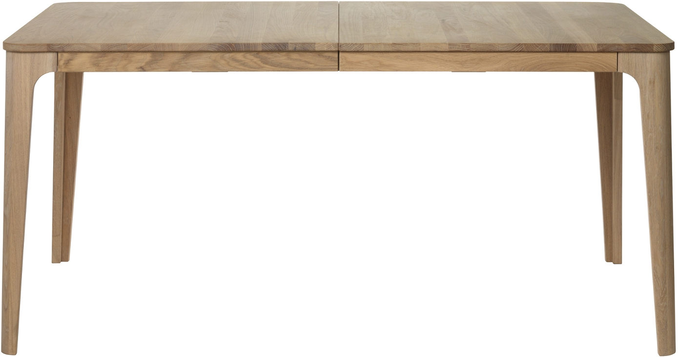 Spisebord Med Udtræk Nordique Design Amalfi Natur Egetræ Sort Metal L160 210ã B90ã H74 Cm