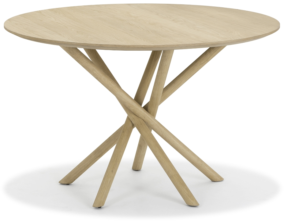 Elegant Rundt Spisebord i Egetræ - Ø120 cm fra Nielsen Design