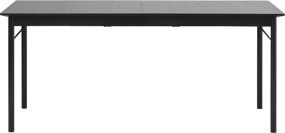 Spisebord Nordique Design Savona Med Udtræk  180 230ã 95 Cm  Sortmalet Egetræ