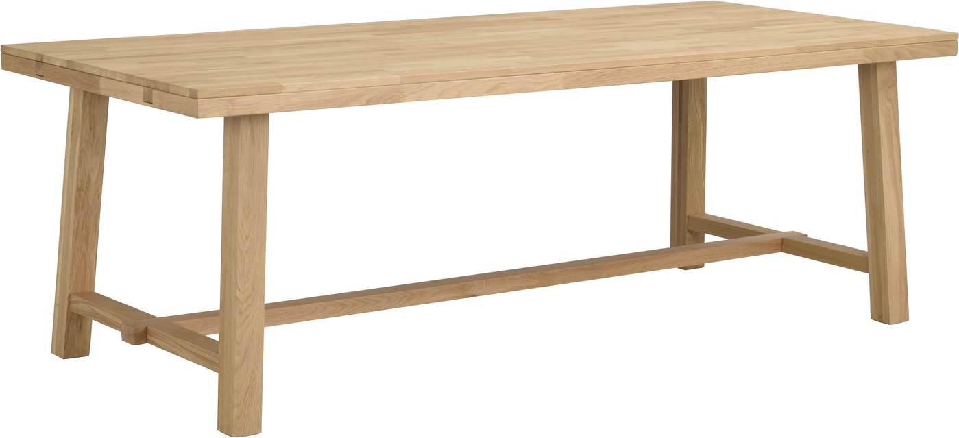 Spisebord Rowico Brooklyn 220x95 cm i Massiv Eg - Black Friday!