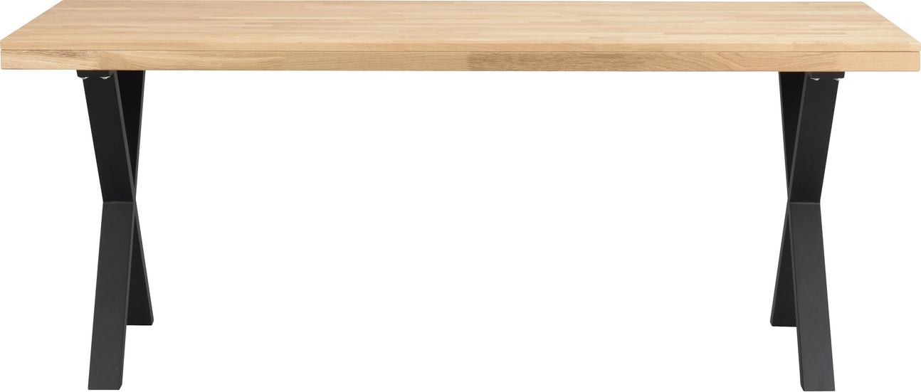 Spisebord Rowico Brooklyn -ben Fsc-certificeret Massivt Egetræ Metal Eg Sort 170ã 95ã 75 Cm