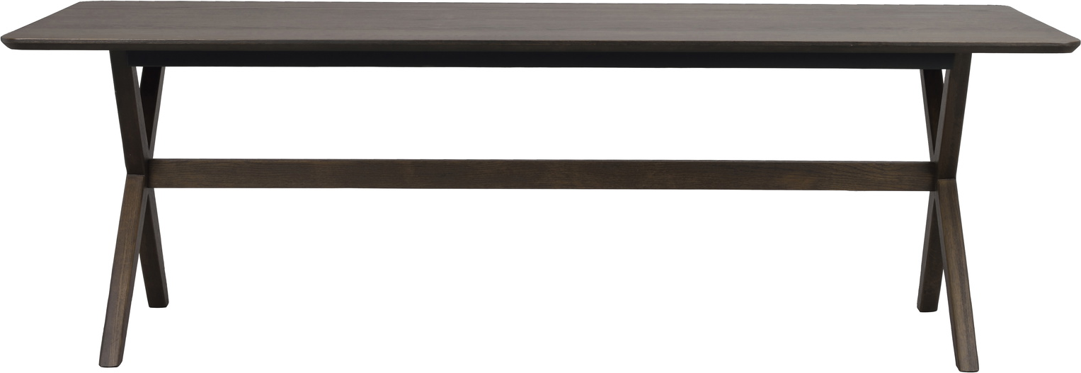 Spisebord Rowico Calverton   Brunlakeret Mdf Med Egetræsfinér Og Massivt Egetræsben 230x95x75 Cm