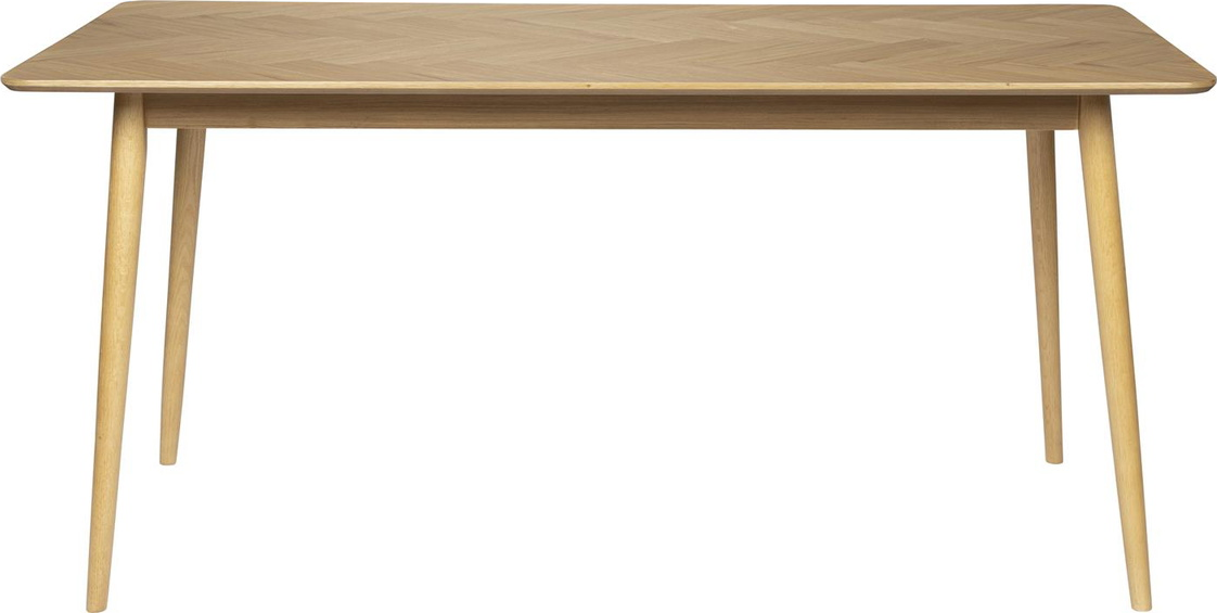 Spisebord Spisestuebord Studio White Fabio Rektangulært Natur Egetræ Finér 160x80x75 Cm