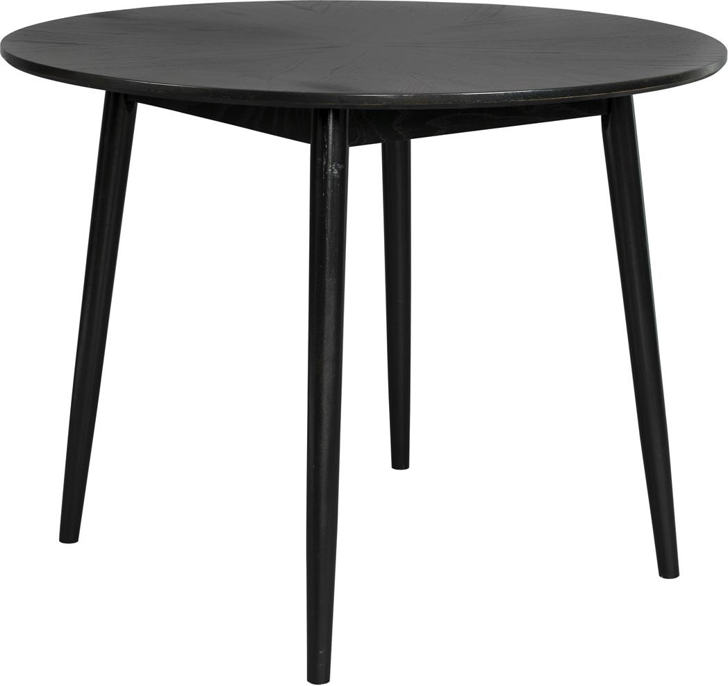 Elegant rundt spisebord Fabio i sort eg – Stilfuldt design