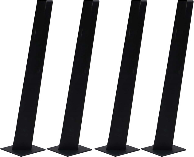 Spisebordsben B4 i Sort Stål – Elegant Opgradering til Dit Bord