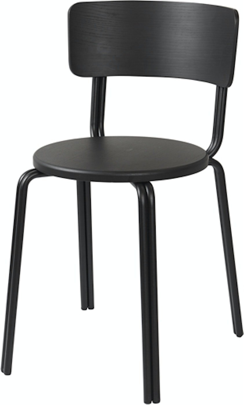 Stilfuld Spisebordsstol Oda i Sort Askefiner fra Broste