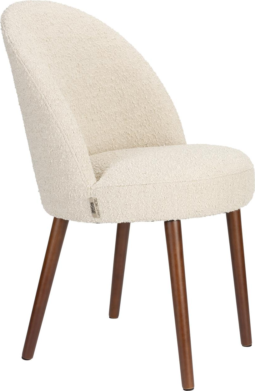 Spisebordsstol Dutchbone Barbara Perlemor Bouclé Køkkenstol Bøg Sæt Af   H84 5xb50xl60 5cm