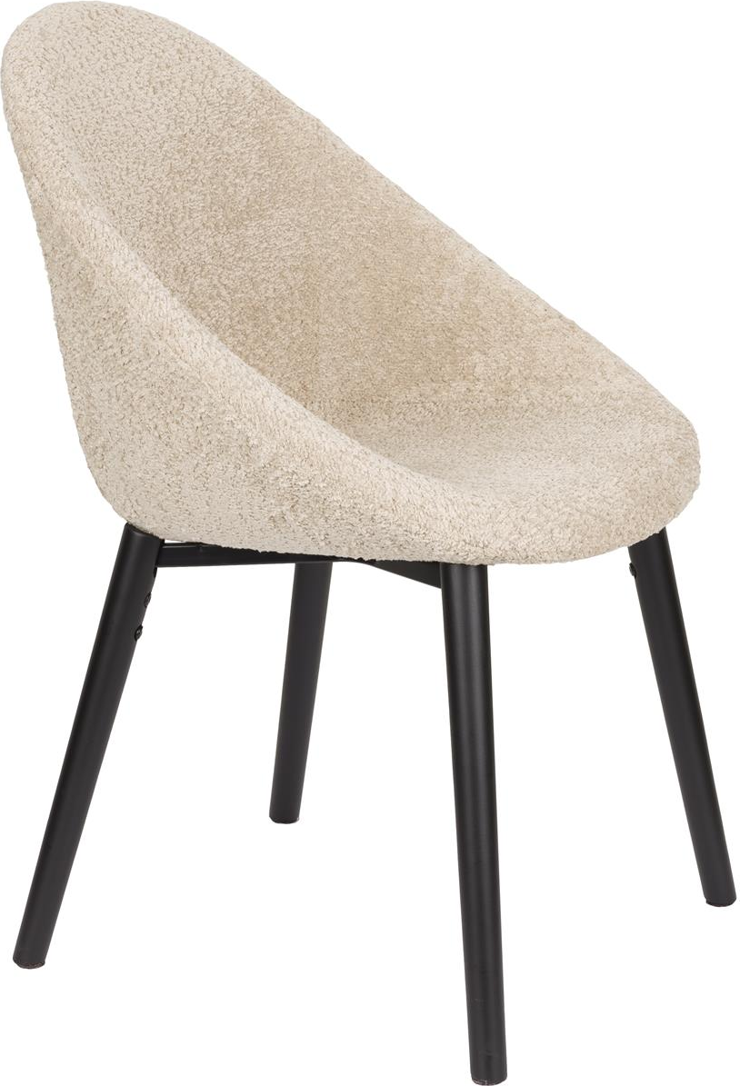 Elegant spisebordsstol i perlemorspolyester fra Dutchbone