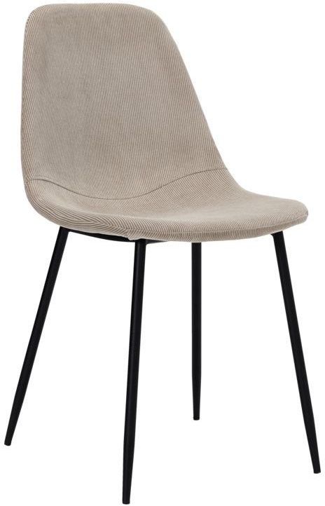 Spisebordsstol Found Fra House Doctor Fløjlsstol Sand Stålben