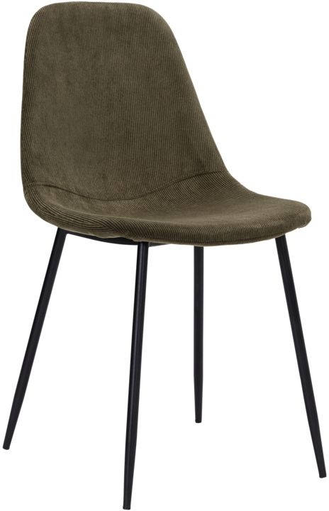 Spisebordsstol House Doctor Found   Grøn Fløjl Med Stålstel H83 5xb43xd53 Cm