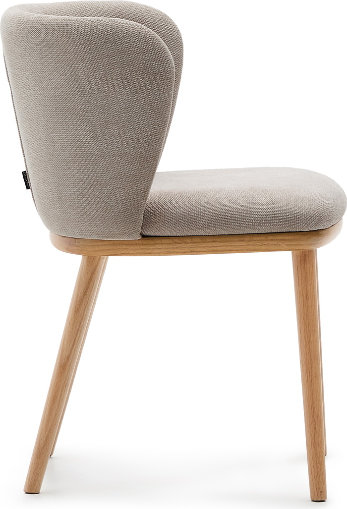 Spisebordsstol Kave Home Ciselia i Brun Chenille Design