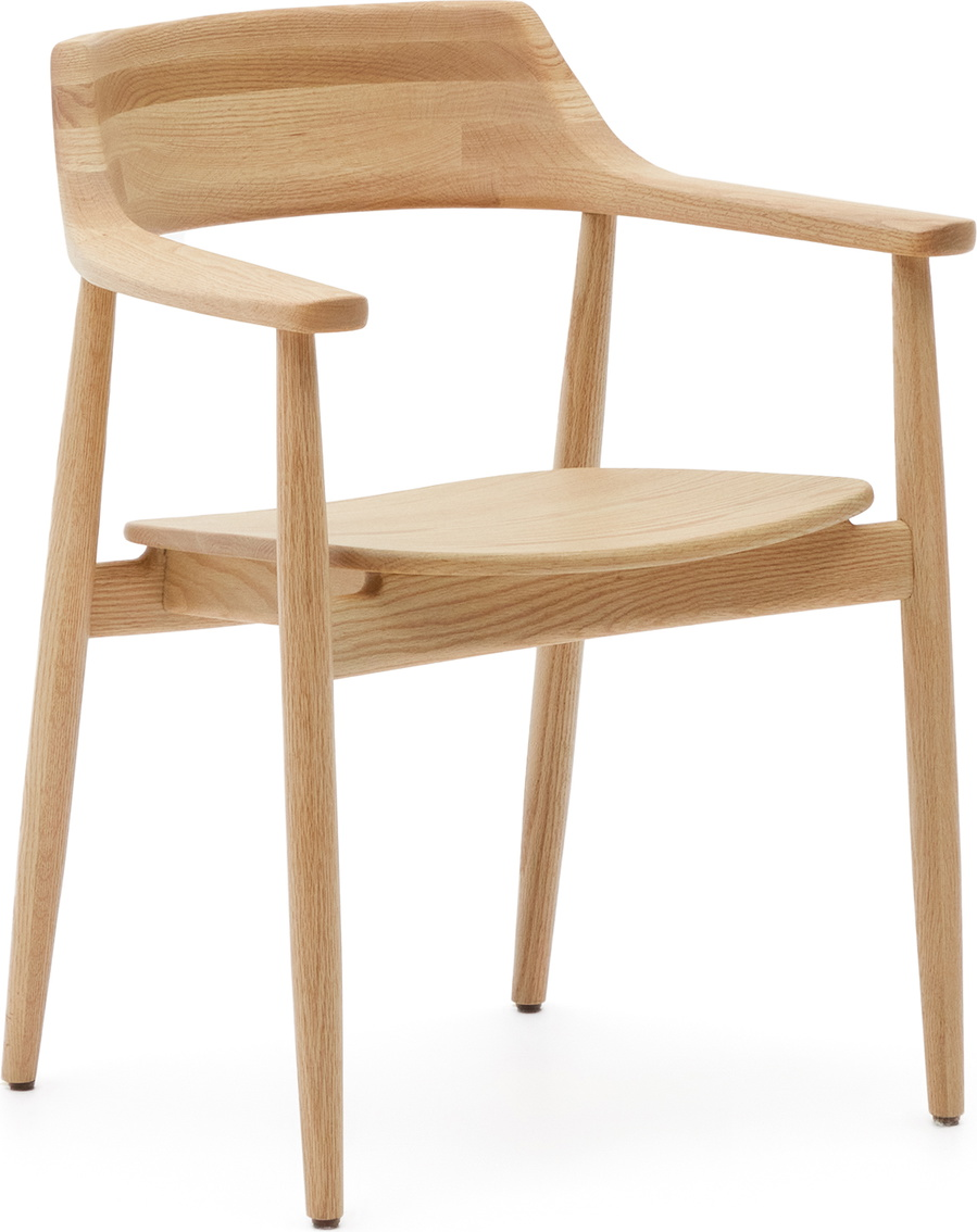 Elegant Spisebordsstol i Massivt Egetræ - Kave Home Fondes