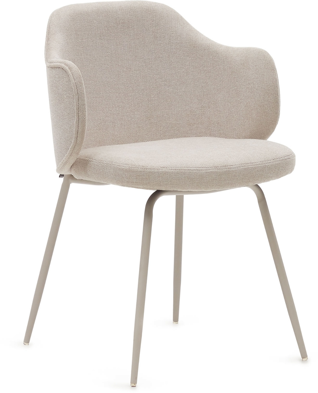 Beige Spisebordsstol med Armlæn – Nordisk Design fra Kave Home