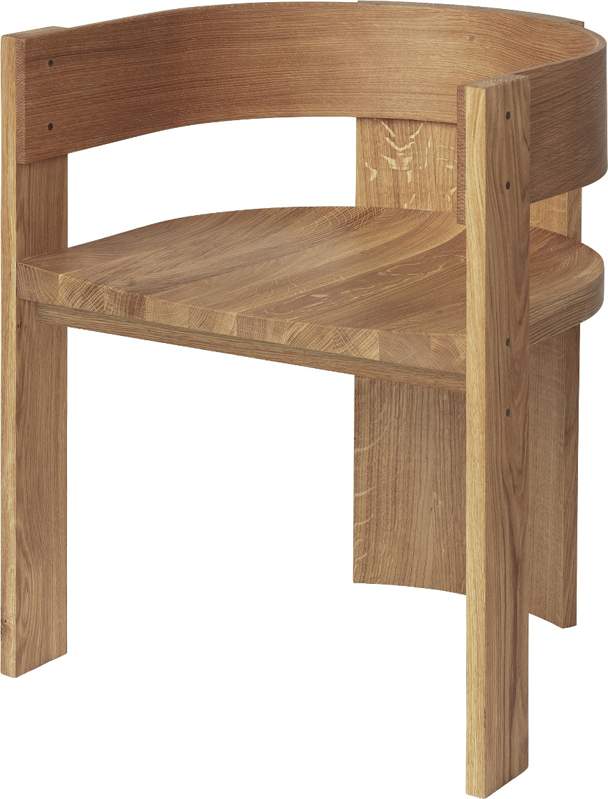 Spisebordsstol Kristina Dam Collector Med Armlæn   Lakeret Eg Natur H70 5xb51 5xl56   Cm