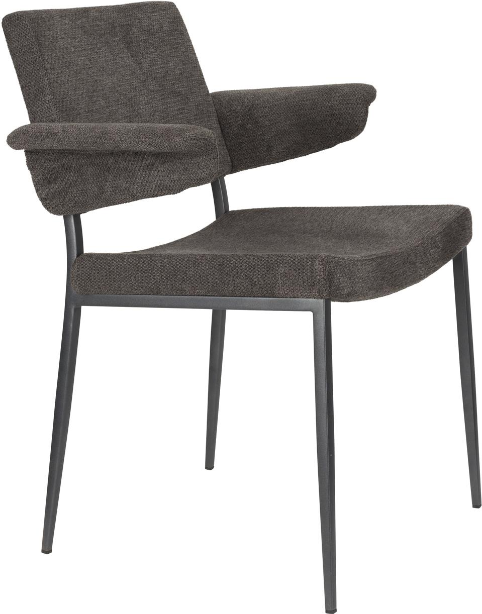 Vintage Spisebordsstol med Armlæn i Askegrå fra Dutchbone