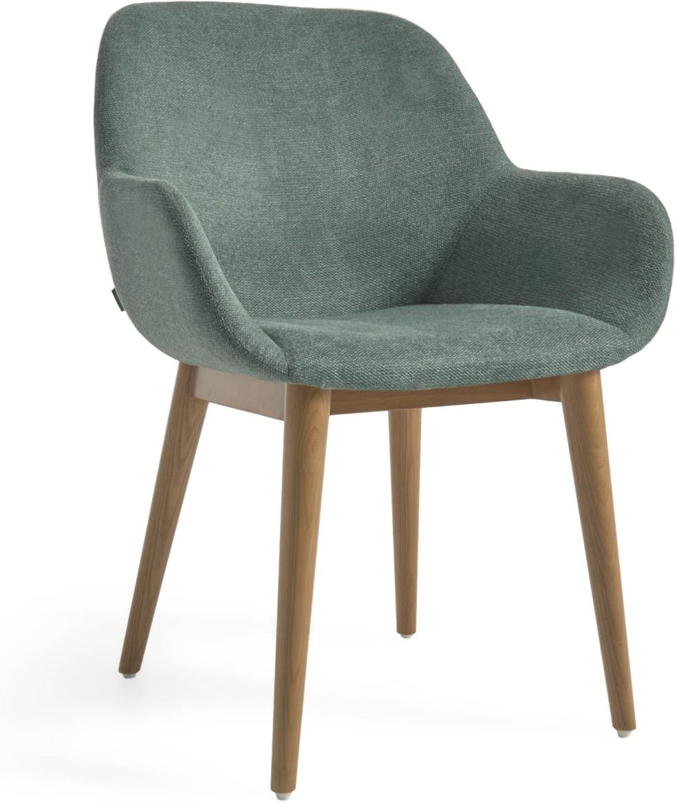Elegant Grøn Spisebordsstol Med Armlæn fra Kave Home