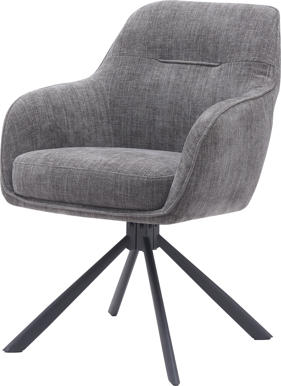 Spisebordsstol Med Armlæn Og 360 Drejesokkel Nordique Design Select Variant Fun Granit