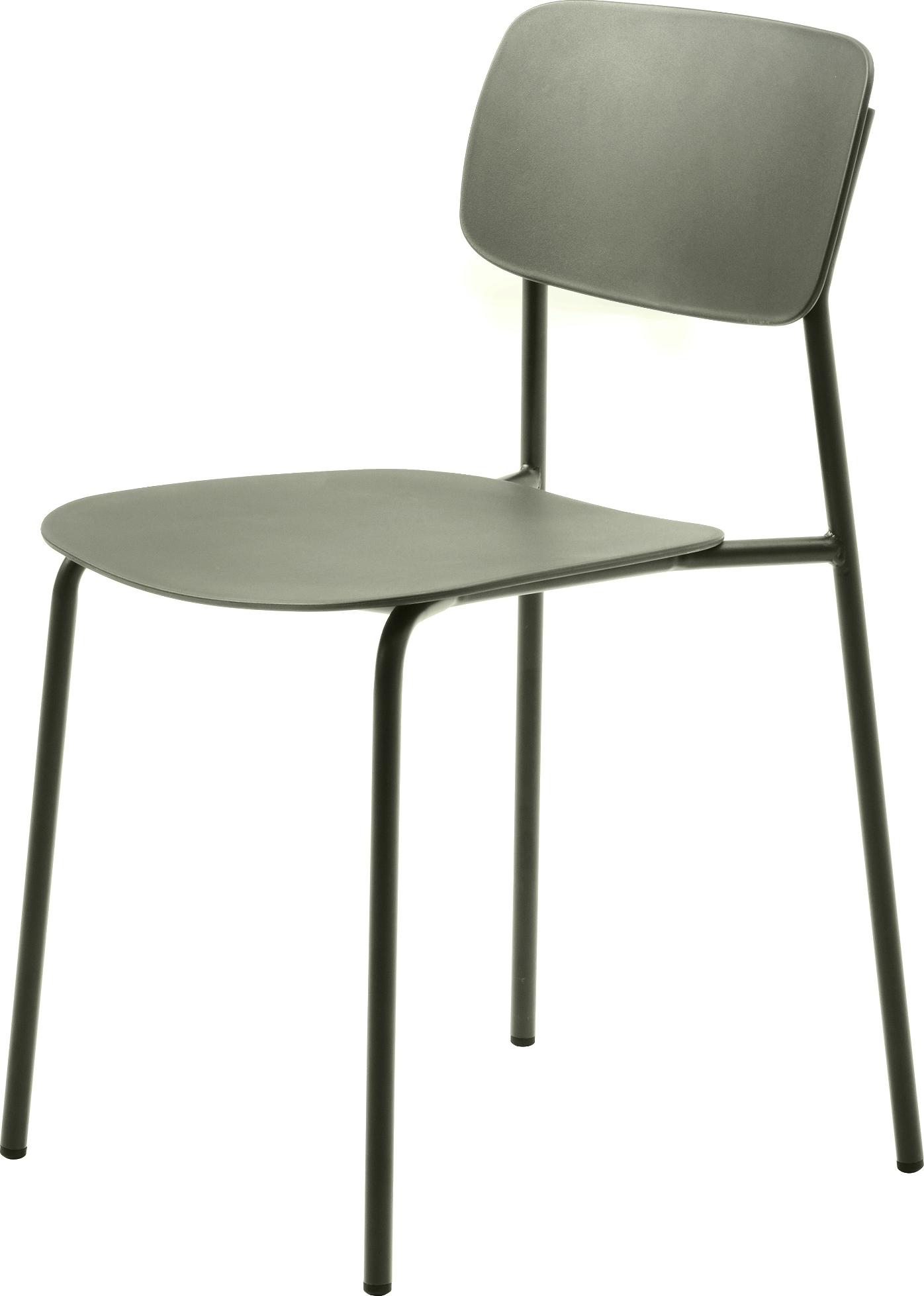 Spisebordsstol Nordique Design Kirkland Olivengrøn Plast-metal H79xb43 5xd49cm