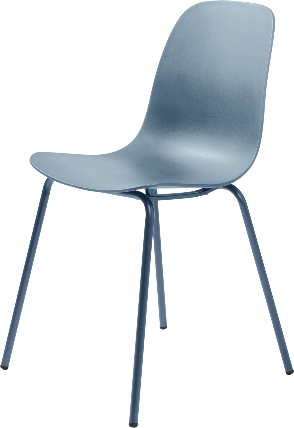 Spisebordsstol Nordique Design Whitby Støvet Blå Med Sort Metalben H84xb50 Cm Stk