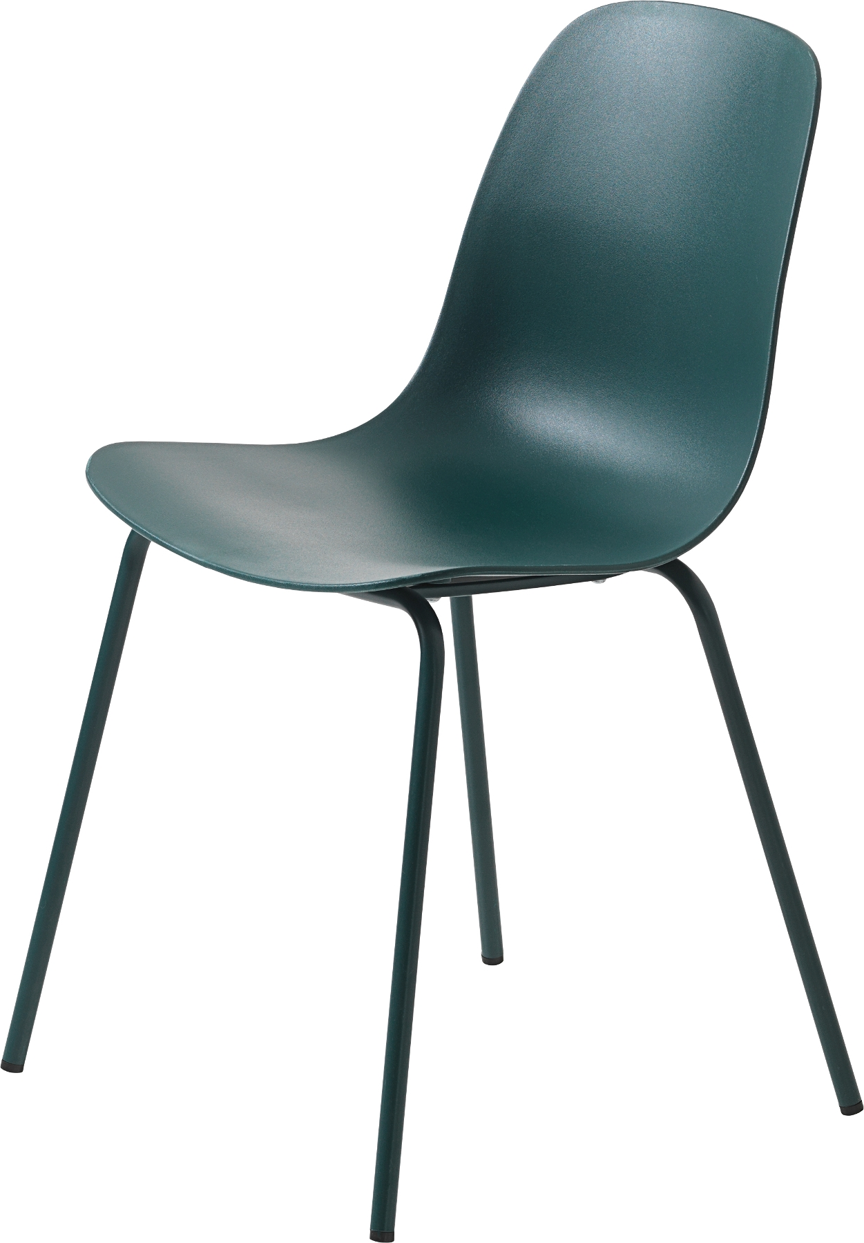 Spisebordsstol Nordique Design Whitby Petroleumsblå Pp-skal Metalben Ergonomisk Robust Op Til 110kg H84ã B50cm
