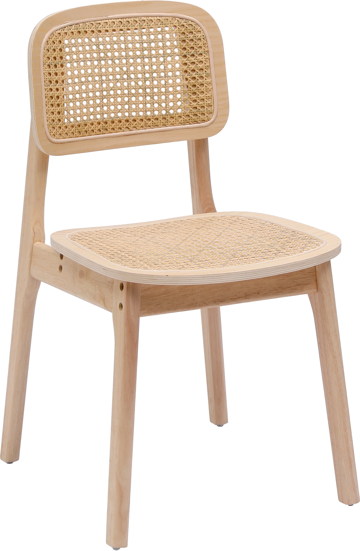 Spisebordsstol Nordlys Furniture Baia Rattanstol Beige Med Fsc-certificeret Asketræ Ergonomisk Siddekomfort H80ã B46ã D49 Cm