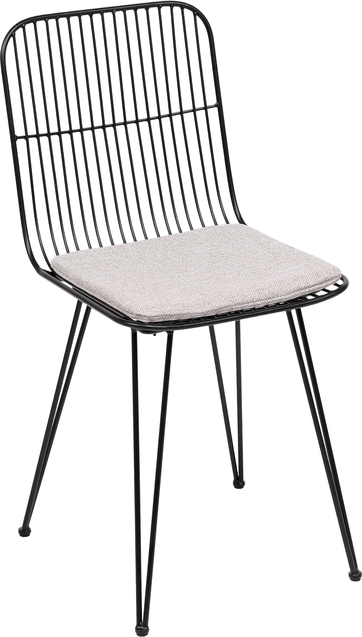 Spisebordsstol Nordlys Furniture Chester Grå Polstret Metal Industrielt Design