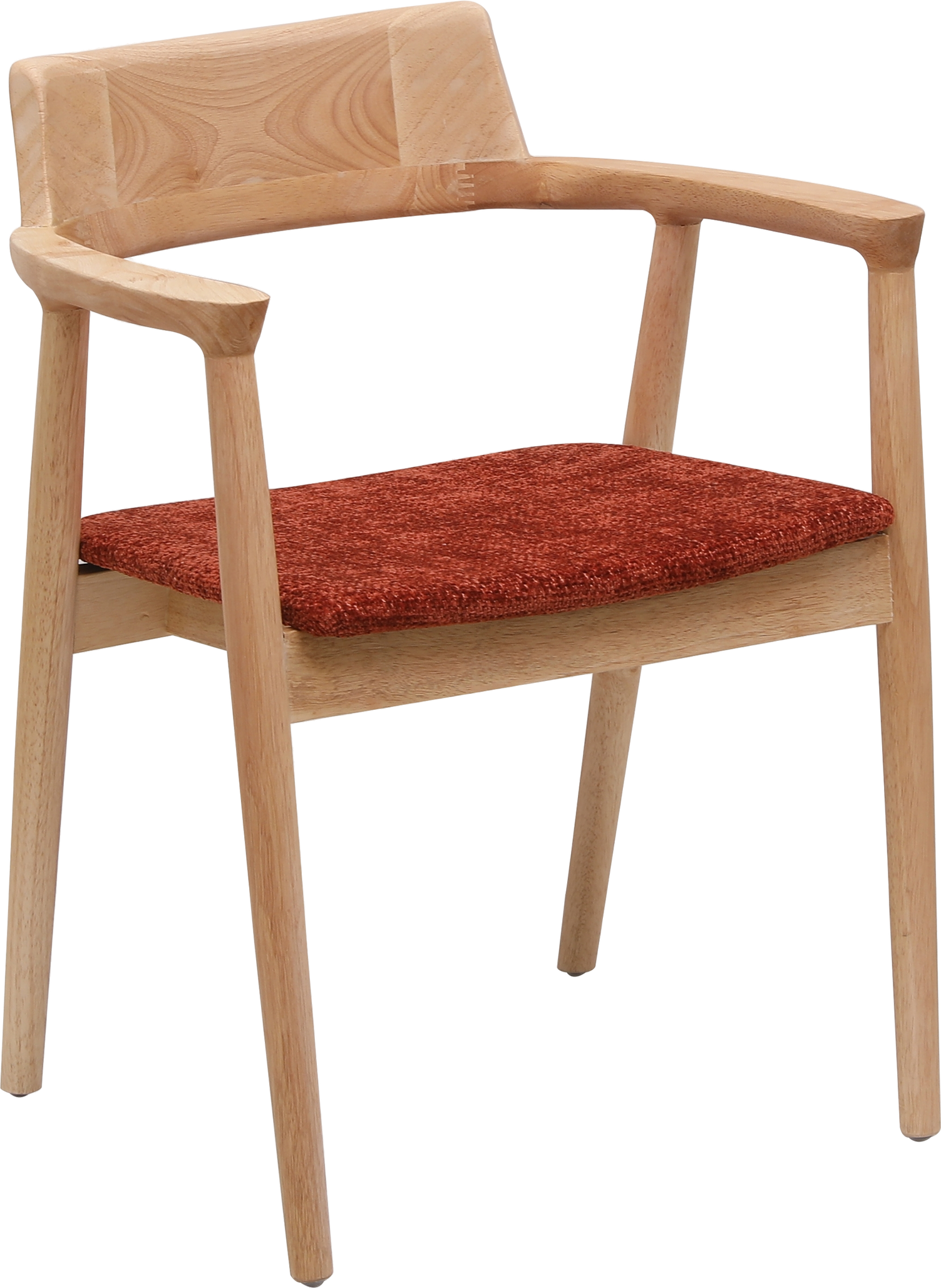 Spisebordsstol Nordlys Furniture Cordoba Bouclé Rød Fsc-asketræ Ergonomisk Færdigsamlet