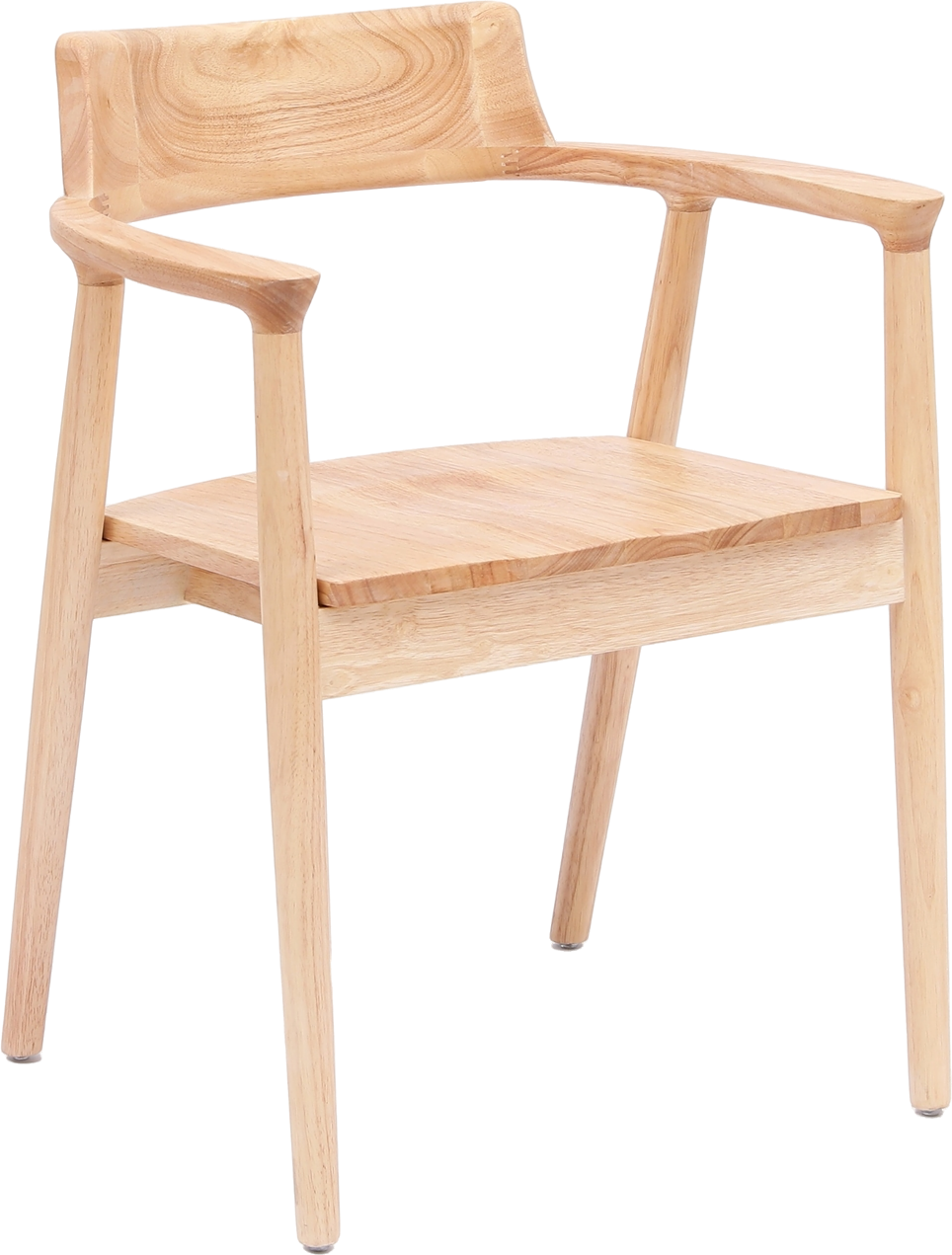 Spisebordsstol Nordlys Furniture Cordoba Fsc-asketræ Natur Med Ergonomisk Ryg Og Armvanger